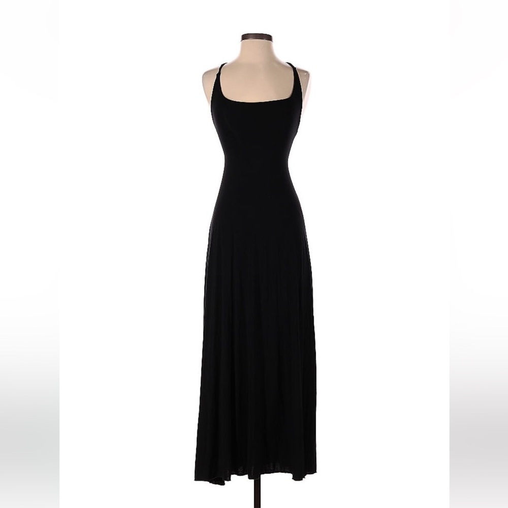 Lace up corset back vintage 90s midi dress